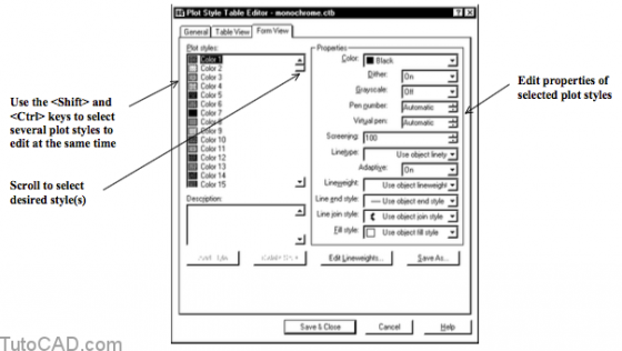 How To Work With Plot Styles | Tutorial AutoCAD