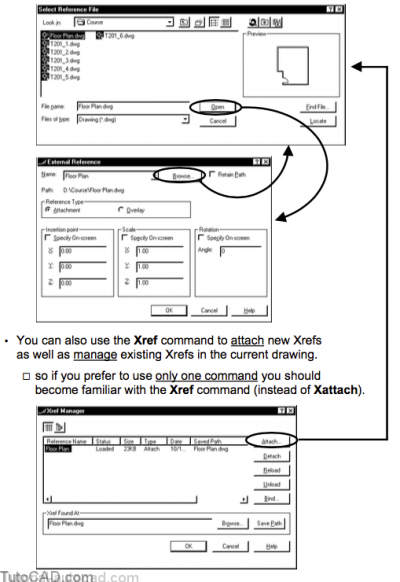 autocad xrefs how to use