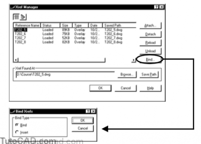 Как сделать bind autocad