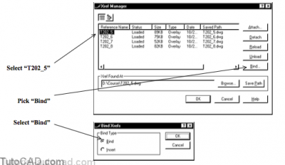 Xref автокад не работает bind